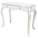Mirror Console Table with Champagne Trim
