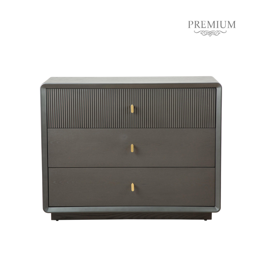 Alemie Smoke Grey Elm 3 Drawer Chest Alemie Smoke Grey Elm 3 Drawer Chest