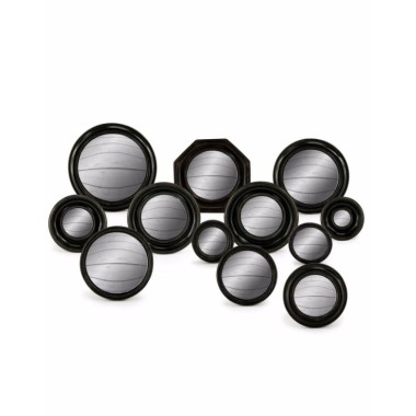 set-of-12-assorted-black-framed-convex-mirrors-mk4-mk15