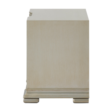 Lucsa 2 Drawer Bedside Cabinet - Champagne Grey