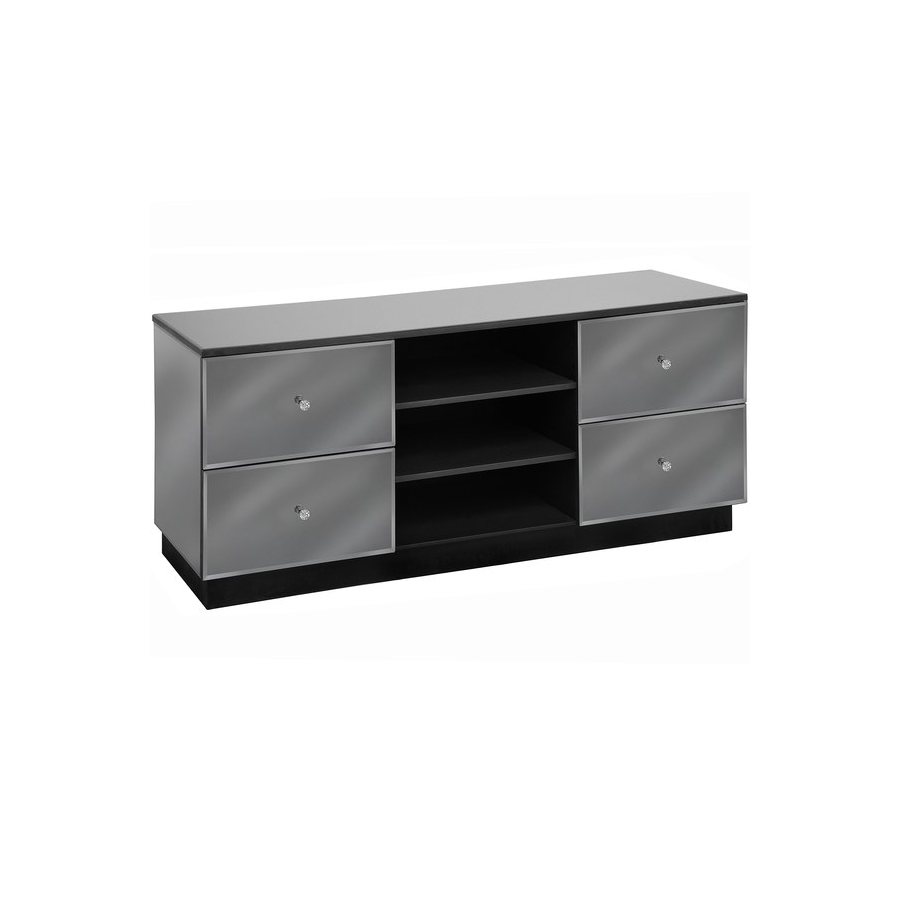 Luxor Smoked Glass / Mirror Entertainment Unit Luxor Smoked Glass / Mirror Entertainment Unit