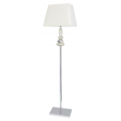 Champagne and White Pebble Floor Lamp