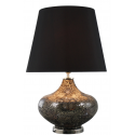 Black and Gold Mosaic Ellipse Table Lamp