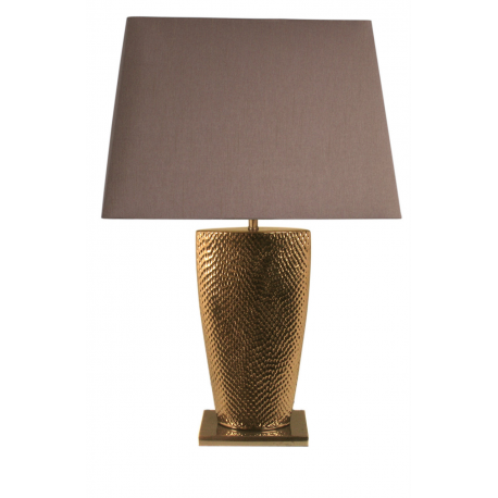 Gold Bahama Large Table Lamp with Chocolate Shade