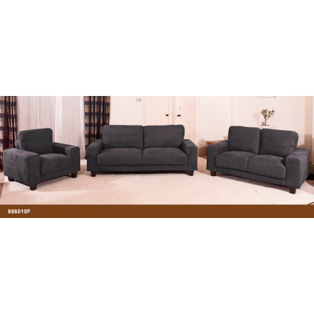 Emma Slate Grey Fabric Sofa