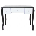 Mirrored Dressing Table with Black Trim