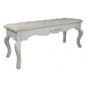 Ivory Wooden Large Bench Seat